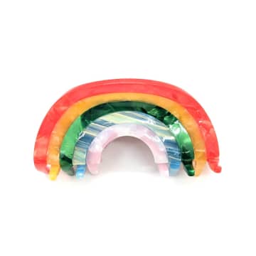 Curiouser Collection Rainbow Hair Clip In Multi
