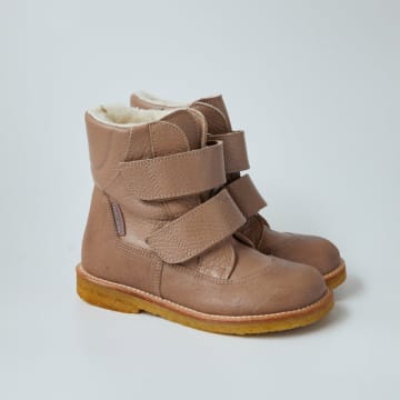 Angulus Tex Boot With Velcro Straps In Neturals