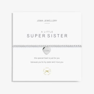 Joma Jewellery A Little 'super Sister' Bracelet In White