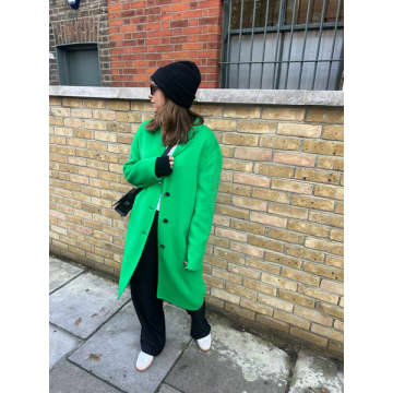 Annie Paris Alessia Coat In Green
