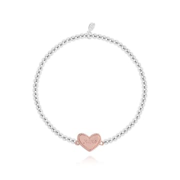 Joma Jewellery A Little 'hugs Kisses And Birthday Wishes' Bracelet In Metallic