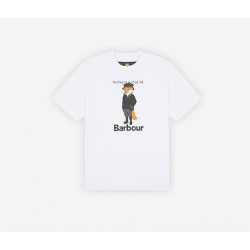 Barbour X Maison Kitsuné Beaufort Fox T-shirt White