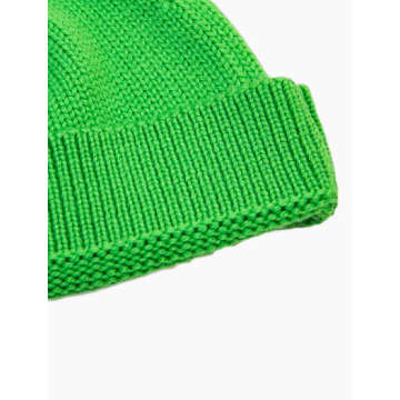 40 Colori Light Green Solid Wool Fisherman Beanie