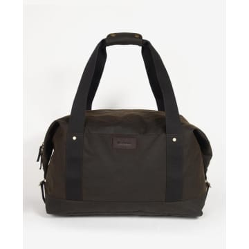 Shop Barbour Olive Wax Holdall Bag In Green