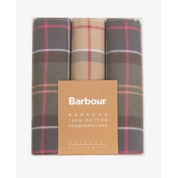 Barbour Tartan Assortment Handkerchief Box Set In Multi