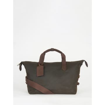 Barbour Olive Islingon Holdall Bag In Green