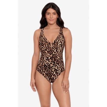 Ralph Lauren Leopard Swimsuit In Animal Print