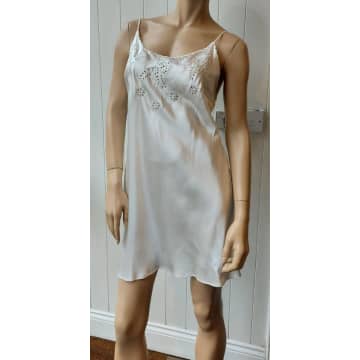Marjolaine Silk Lace-trimmed Chemise In Neutral