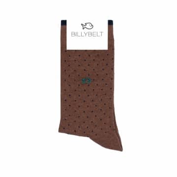 Billybelt Calcetines Brown Square