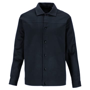 Guide London Casual Overshirt Jacket In Blue