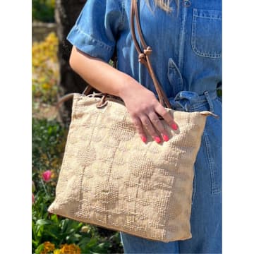 Abro 'knotted' Handbag In Neutral