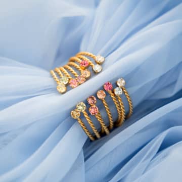 Caroline Svedbom 'mini Twisted' Bracelet In Gold
