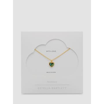 Estella Bartlett Abalone Heart Necklace In Gold
