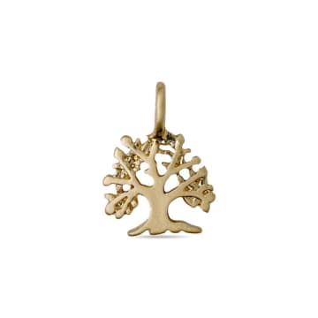 Pilgrim Charm Tree Of Life Pendant In Gold
