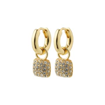 Pilgrim Cindy Crystal Earrings In Gold