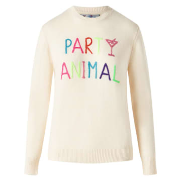 Mc2 Saint Barth Knitted Sweater Party Animal | Off White