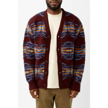 Howlin' Bordeaux Out Of This World Knit Cardigan In Burgundy