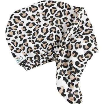 The Vintage Cosmetic Company Leopard Print Hair Turban In Animal Print