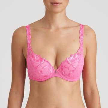 Marie Jo Agnes Padded Plunge Bra In Paradise Pink