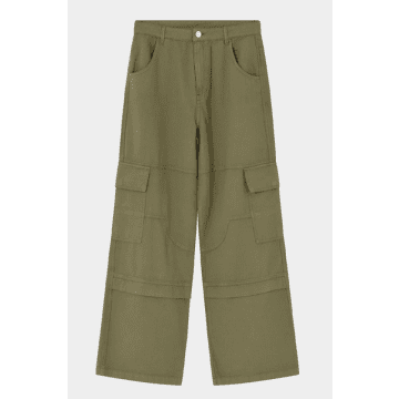 2ndday Falk Martini Olive Trousers In Green
