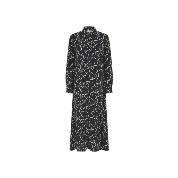 Nooki Design Avery Printed Dress In Black Mix