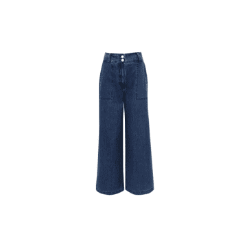 Frnch Prunella Jeans In Blue Marine