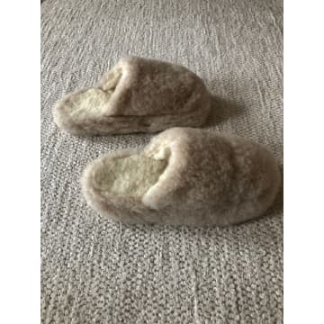 Yoko Wool Siberian Slippers Mule Beige