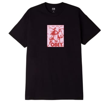 Obey Come Play With Us T-shirt In Black