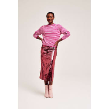 Cks Fashion Skott Pink Sequined Skirt