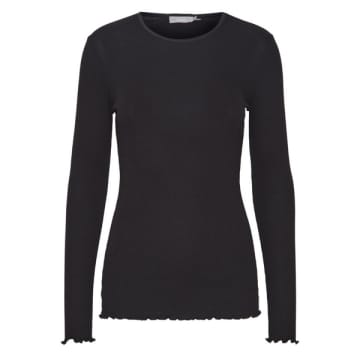 Fransa Hizamond Long T-shirt Sleeved Black In | ModeSens