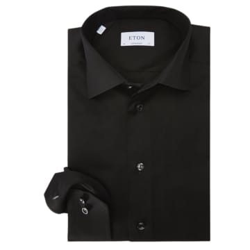 Eton Contemporary Fit Business Shirt In Black