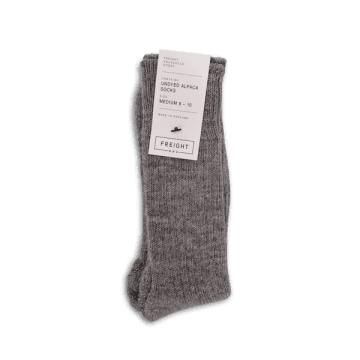 Freight Hhg Alpaca Wool Blend Socks, Pale Grey