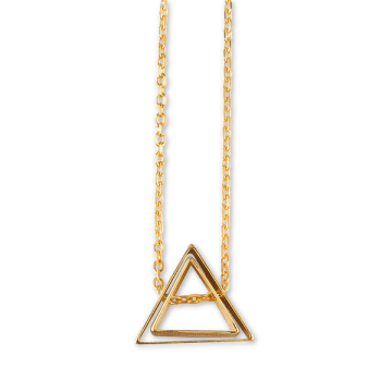 Kei Tominaga Gold Necklace, Triangle In Triangle