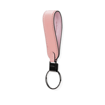 Orbitkey Leather Loop Keychain, Cotton Candy In Pink