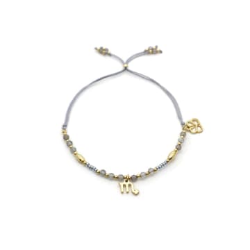Boho Betty Scorpio Zodiac Gemstone Gold Bracelet