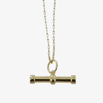Reeves & Reeves T Bar Necklace In Metallic