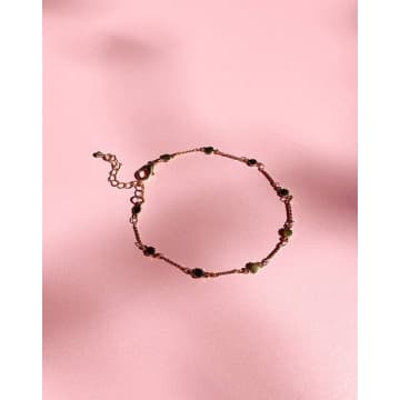 Lucent Studios No Waste Sun Chain Anklet In Gold