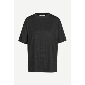 Samsoesamsoe Chrishell T-shirt Caviar In Black