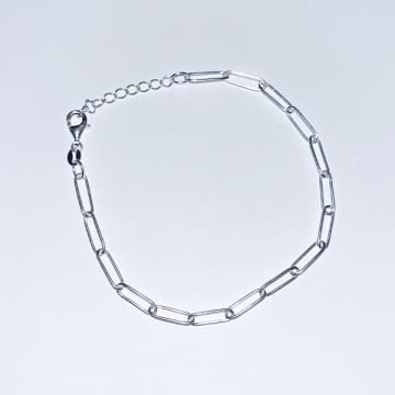 Annie Mundy Yb-108 Silver Chain Bracelet In Metallic