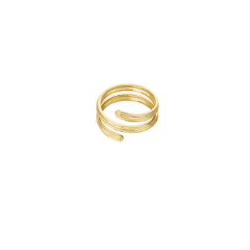 Les Cléias Acier Inoxydable Camille Gold Or Silver Ring
