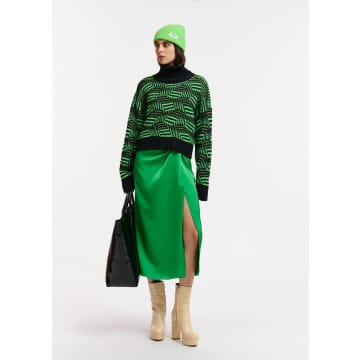 Essentiel Antwerp Ellie Midi Wrap Skirt In Green