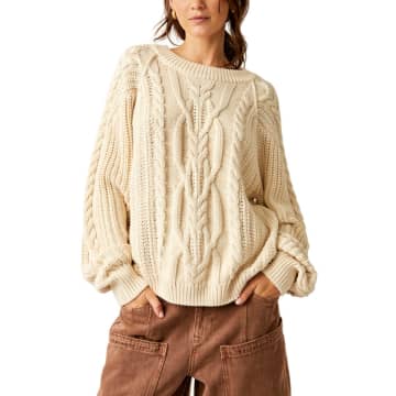 FREE PEOPLE FRANKIE CABLE SWEATER