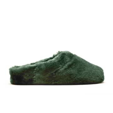 Tracey Neuls Slippers Hygge | Forest Green Shearling Slippers