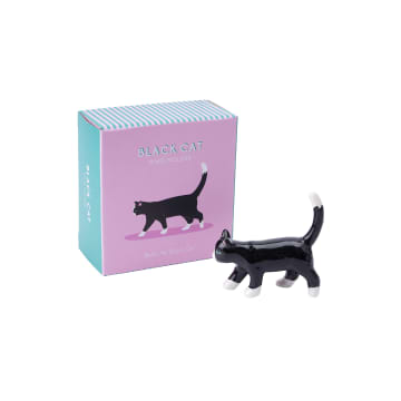 Cgb Giftware Bella Black Cat Ring Holder