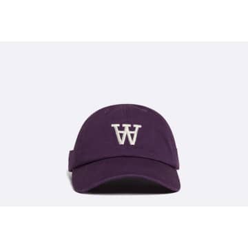 Wood Wood Eli Badge Cap In Purple