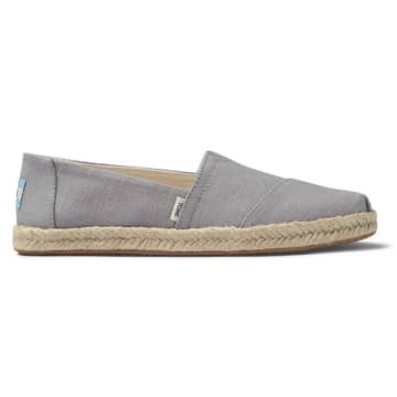 Shop Toms Womens Recycled Cotton Rope Espadrille Grey