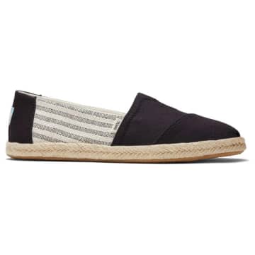 Toms Womens Recycled Cotton Rope Black University