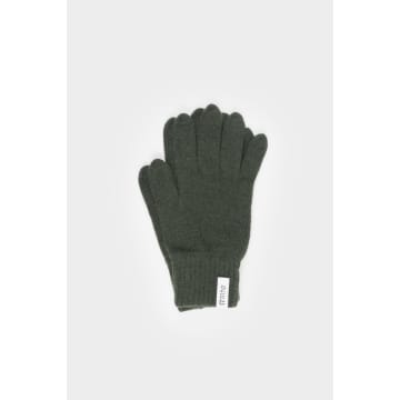 Rifò Pier Paolo Recycled Cashmere Gloves In Forest Green