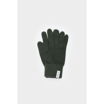 Rifò Anita Recycled Cashmere Gloves In Forest Green