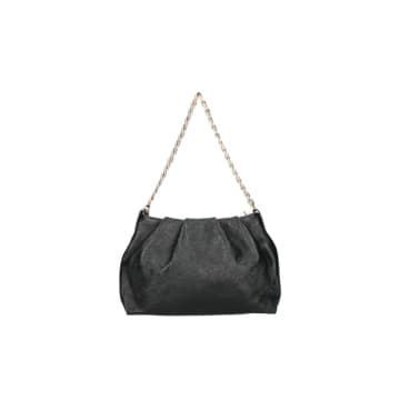 Diva Salima Metallic Handbag In Black